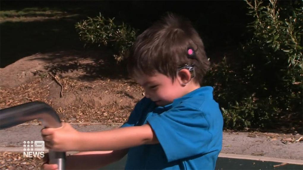 Kaiysen has been described as a giggly boy - but that's close to the limit of his verbal communication. (9News)