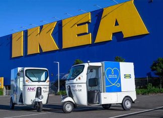 시드니, 가구 배송위해 전기 ‘툭툭’을 도입한 IKEA Customers will need to live within 10km of IKEA's Tempe store to get a tuk tuk delivery. (IKEA)