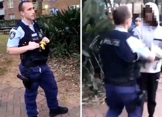 NSW 경찰관 체포 중 원주민 청소년을 폭행한 혐의로 유죄 판결을 받아 The confrontation and subsequent arrest in Sydney in 2022 was filmed. (9News)
