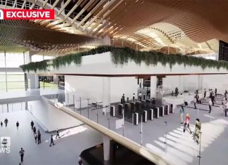 웨스턴 시드니 공항, 24시간 비행 경로 강한 우려 An artist's impression of the terminal (Nine)