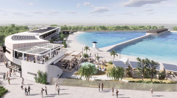 서핑의 메카, 내년 시드니 서부에 오픈 예정 It's 20 kilometres away from the beach, but URBNSURF will become a surfing mecca. (Urbnsurf)