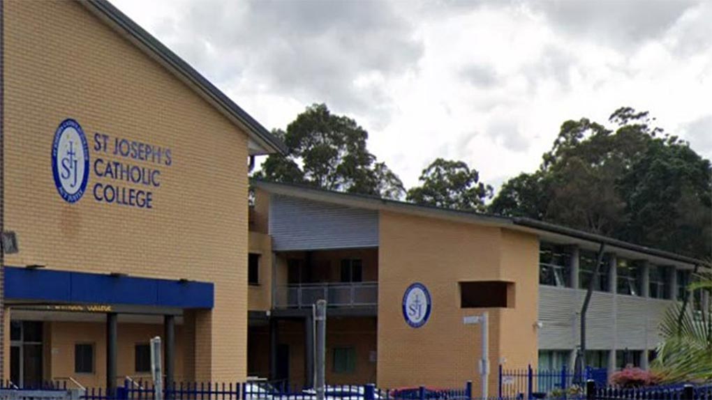 A student at St Joseph's Catholic College in East Gosford has died from influenza. (Google Maps)