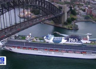 90년 동안 크루즈, 호주인의 꿈을 실현해 온 P&O P&O Cruises docks at Sydney's Circular Quay. (Nine)