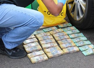 경찰, 시드니 마약 체포 600만 달러의 필로폰과 29만 5천 달러의 현금 압수 Police seized approximately $295,000 in cash in Homebush. (NSW Police)