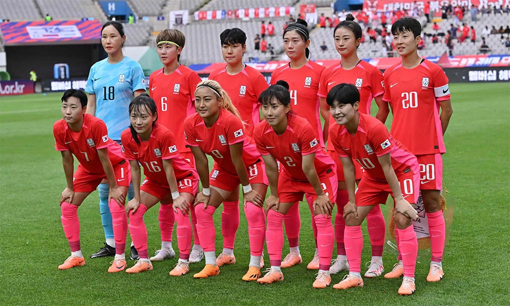 South Korea will taking part in their third consecutive Women’s World Cup. Photograph Jung Yeon-JeAFPGetty Images