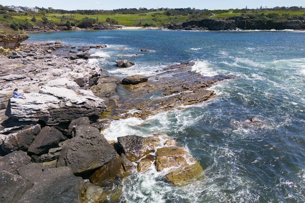 A view of where Payam and Mahan Masoumi died while rock fishing for the first time in January 2022.CREDITRANDWICK CITY COUNCIL