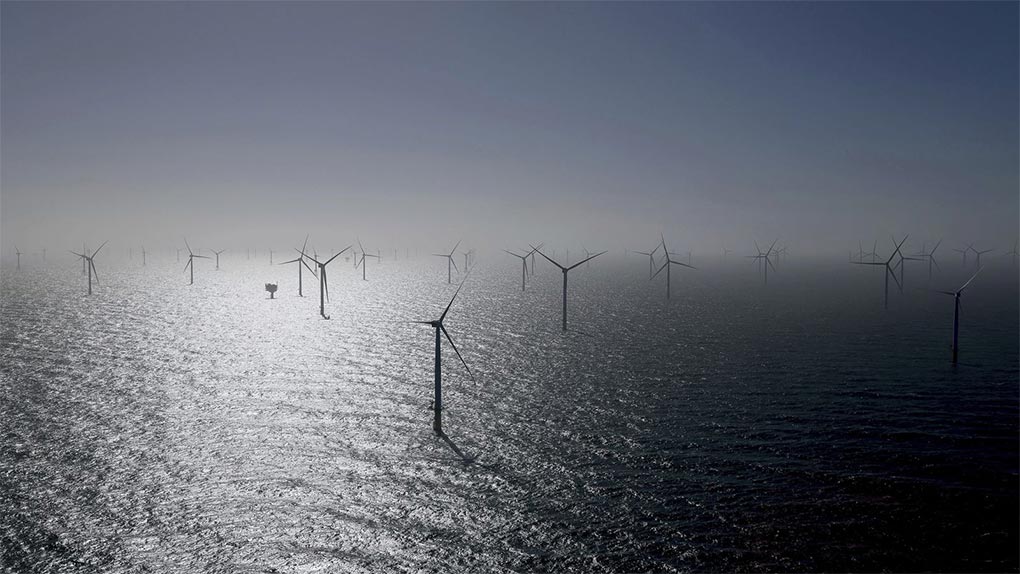 Offshore wind farms are already used in Europe like this one in Helgoland, Germany. (AP)