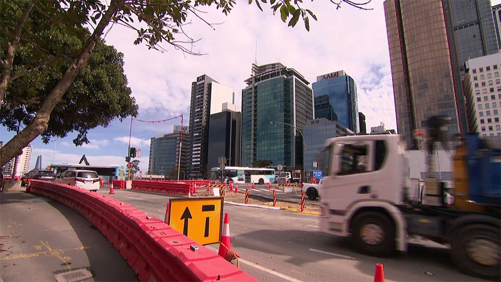Warringah Freeway upgrades should be complete by 2026. (9News)