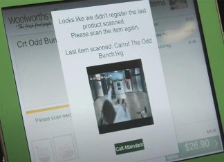 물가고에 슈퍼마켓 절도사건 급증 Woolworths has expanded its AI self-checkouts to 250 stores in NSW, Queensland and Victoria. (Woolworths)