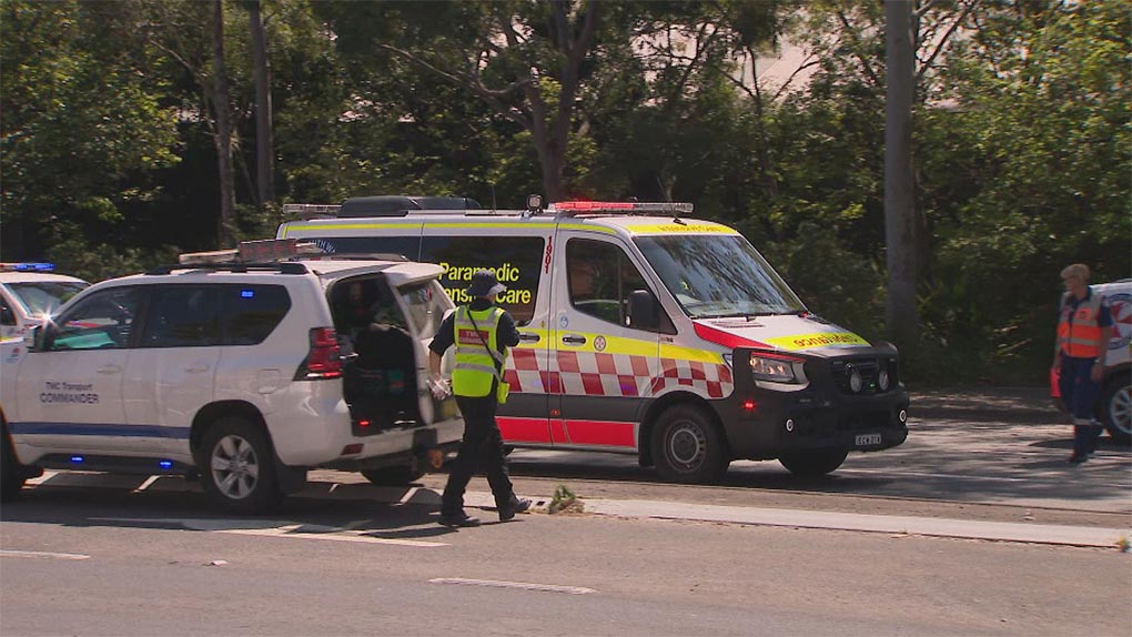 A woman has been injured after she was allegedly hit by a truck in Lilyfield, Sydney. (9News)