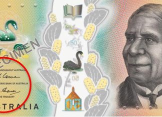 호주 지폐, 최초 여성 사인 인쇄 예정 Change to the signature on Aussie bank notes. (RBA)