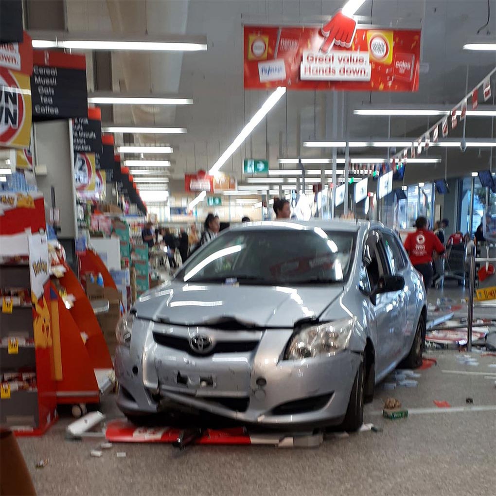 The store appeared to be bustling with shoppers at the time of the incident. (9News)