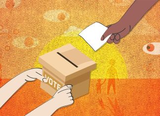 ‘원주민 보이스’ 헌법기구 설립 반대 목소리 압도 Weeks away from the Voice to Parliament referendum, high school classrooms have emerged as another battleground in the debate.(ABC News Randi Dahnial)