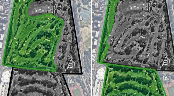 무어 파크 골프장 9개홀 축소 녹지공원 조성 The City of Sydney council has put forward two options to reduce the 18-hole golf course at Moore Park to nine holes, accompanied by about 20 hectares of parkland. CREDITCITY OF SYDNEY