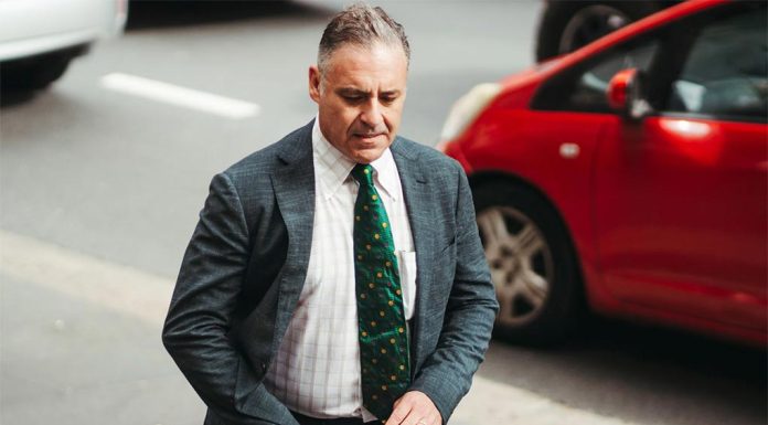 전 세븐 네트워크의 앤드류 오키프, 마약 운전 혐의 유죄 인정 Andrew O'Keefe pleaded guilty to drug driving. (Dion Georgopoulos)