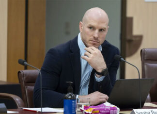 호주 연방 국회의원 65%이상 2개 부동산 소유 David Pocock during the Senate inquiry on Friday. Alex Ellinghausen