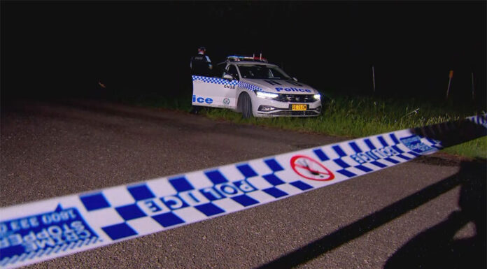 시드니 게이 커플 살해 사건, 시신 수색 확대 Police searching for the bodies of Jesse Baird and Luke Davies confirmed they'd set up a crime scene about 20 kilometres south-east of Goulburn, at Hazelton Road in Bungania, in the NSW Southern Tablelands, on Sunday, February 25, 2024. (9News)