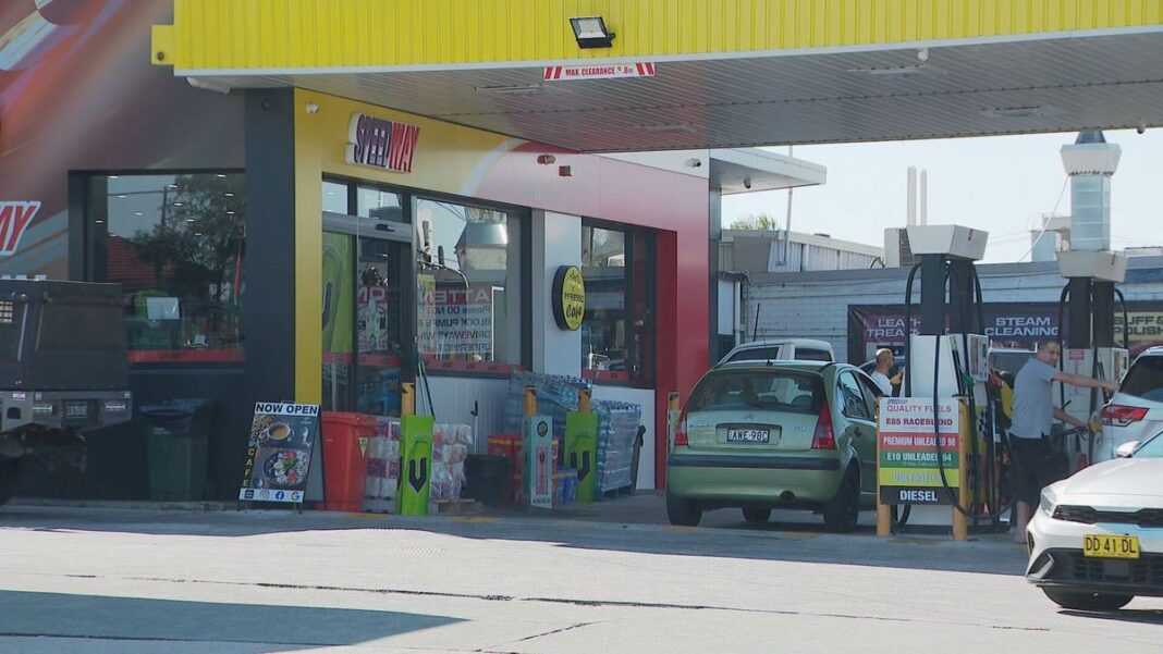 The 65-year-old male driver pulled into a petrol station and the man allegedly fled the scene. (Nine)