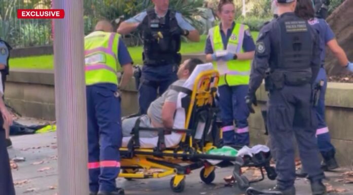 NSW 남성, 경찰관 머리 찌른 혐의로 기소 Okan Ozcan has been charged and formally refused bail after a police officer was stabbed in the Sydney CBD yesterday. (9News)