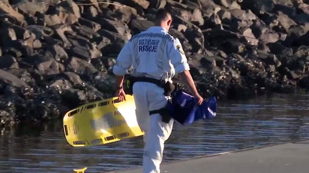 Two fishermen have died after being swept off rocks in Kurnell, in Sydney's south. (9News)