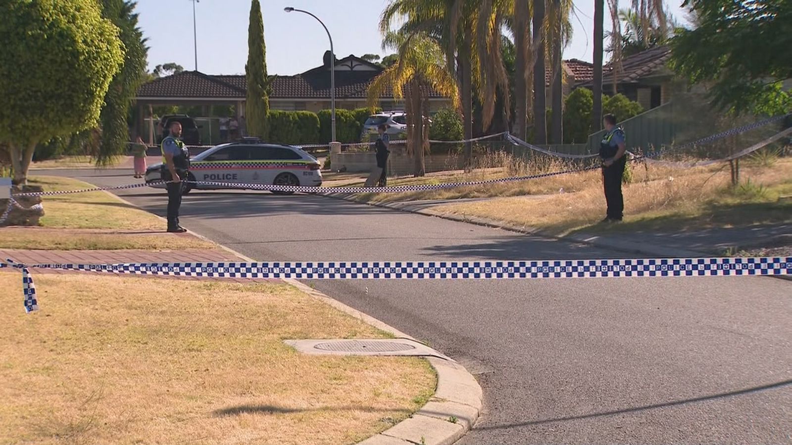A man is speaking to police after a Perth grandmother was allegedly stabbed to death in her own home, with her 30-year-old daughter also rushed to hospital. (Nine)
