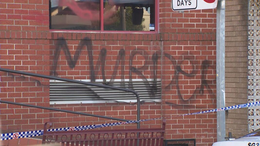 Chris Minns' electorate office in Kogarah was vandalised. (Nine)