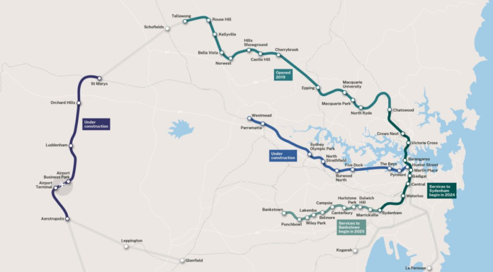 시드니 메트로 노선, 시티 직행 개통 httpswww.sydneymetro.infoplanning-future-extensions