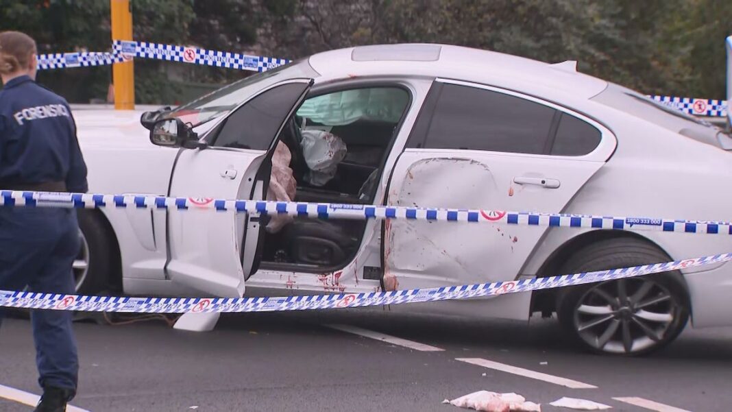 A man, 58, has been charged with eight offences after the alleged stabbing spree. (9News)