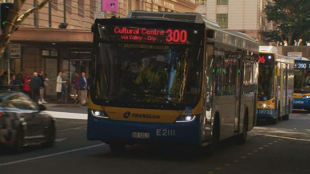 Queensland commuters can hop on a bus, train, tram or ferry for 50 cents a trip under a new trial. (9News)