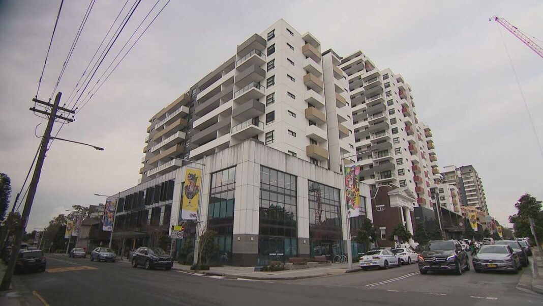 Police were called to the courtyard of a building in Conder Street, Burwood this morning, where they found a man's body.﻿ (Nine)