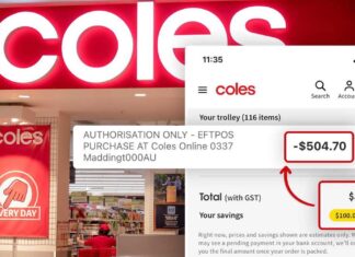 Coles 구매자, 잘 알려지지 않은 규칙으로 인해 55달러의 추가 요금이 부과 돼 A Perth shopper has spoken out after being charged an extra $55 compared to what was on her online receipt from Coles. (Supplied)