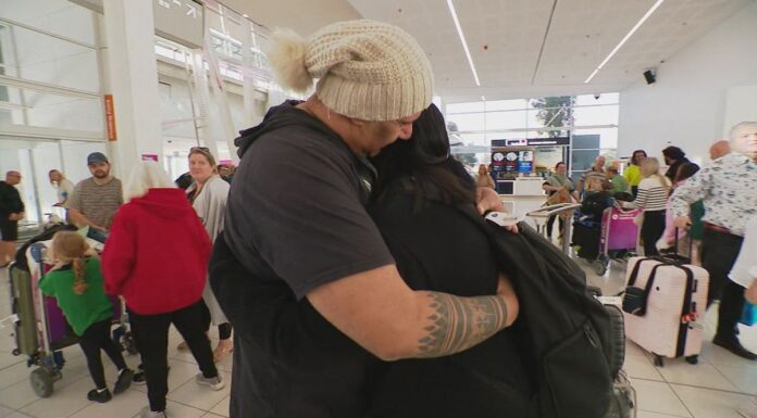 가족의 더 나은 삶을 위해 호주 떠난 아버지, 15년 만에 아내, 딸과 재회하다 Michael behind his wife, Farahnaz, and 18-month-old daughter, Tiana, in search of a brighter future. (9News)