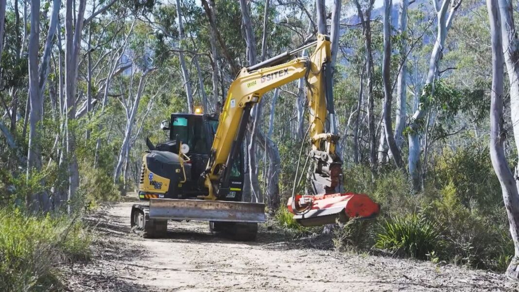 Fire trails are often the last line of defence to protect communities from raging bushfires. (Nine)