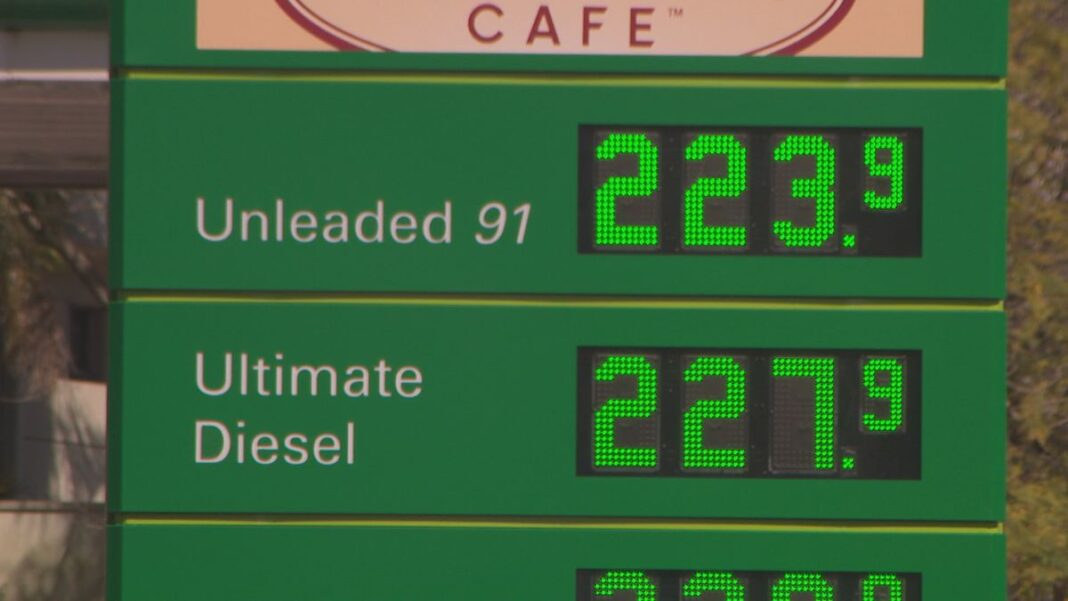 Sydney is currently enduring the longest Petrol price cycles ﻿on record, taking as long as seven weeks to peak. (Nine)