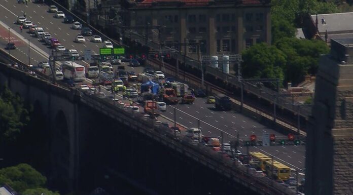 시드니 남성, 하버 브리지 충돌사고로 사망, 안전 개선 촉구 NSW Police are also investigating what caused the car to drive onto the wrong side of the road. (Nine)