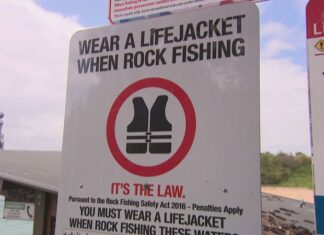 NSW 생명 구조 계획에 따라 바위 낚시꾼에게 무료 구명조끼 제공 An expanded program will target communities most at risk by handing out free life jackets that could help more fishers make it home. (Nine)