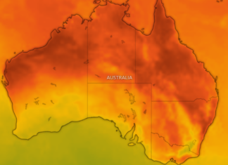 호주 올 여름 무덥고 습하다! A heatwave is prompting fears of blackouts. (Windy)