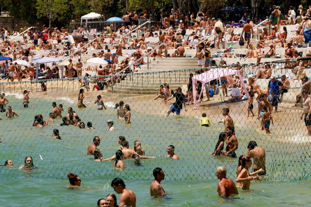 Shark Beach at Nielsen Park in Sydney. (Sydney Morning Herald)