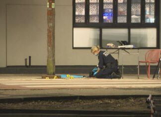 시드니 남서부 총격 및 차량 화재는 ‘타깃공격’ Bullets were fired into a business at Georges Hall overnight. (9News)