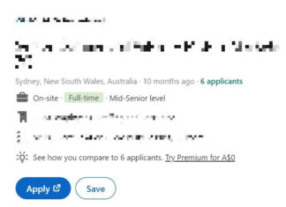 호주 구직자들, ‘유령 직업’에 대한 냉혹한 현실 직면하다 If a job has been advertised for more than a month, Ms Parker said it could be a sign it is a ghost job. Picture LinkedIn