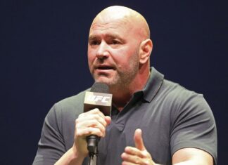UFC의 사장 다나 화이트, 호주 NSW 방문 UFC boss Dana White. (AP)