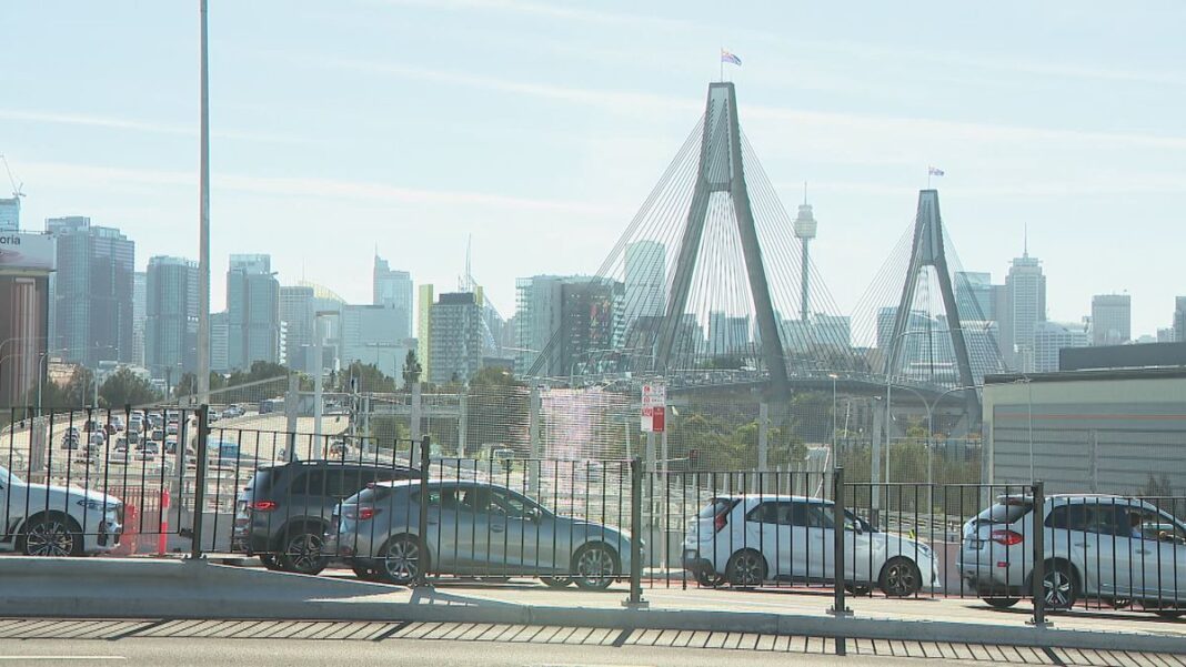 A single stretch of the new motorway at Sydney's Rozelle interchange has become a lucrative source of income for the state government. (Nine)