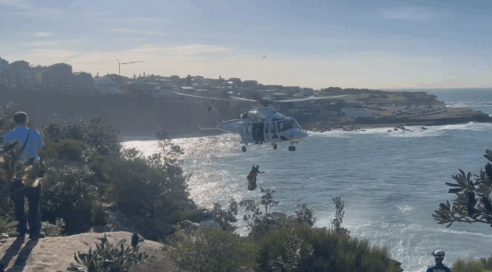 호주 시드니, 거센 파도에 휩쓸린 수영객 구조 The experienced swimmers found themselves in trouble in rough seas in Sydney's eastern suburbs. (9News)