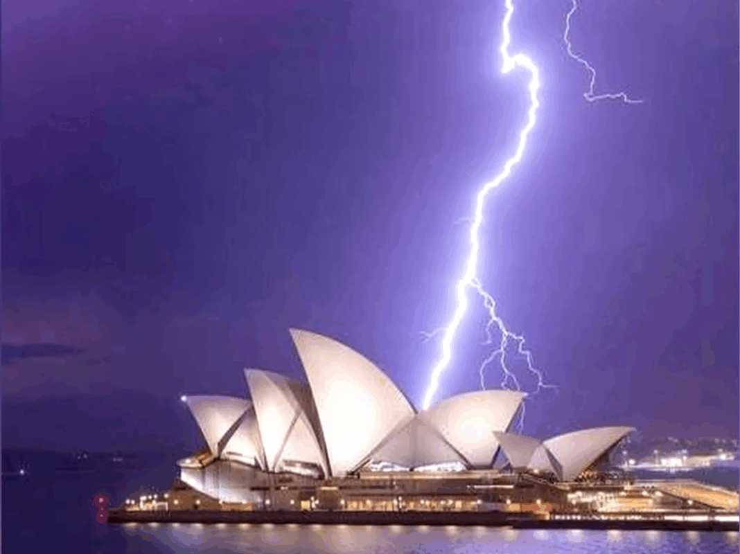 New South Wales was battered last night by an unseasonal storm that unleashed 100,000 lightning strikes across the state. (Nine)