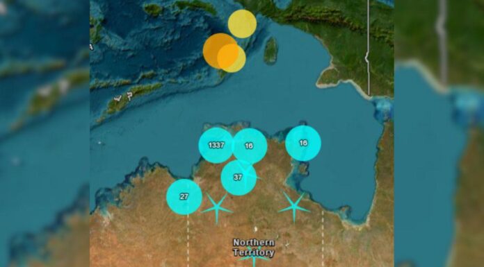 호주 다윈 인근 6.7 지진 발생…NT 주민 수천 명 흔들림 감지 Northern Territory residents have been rocked by a strong offshore earthquake. Credit Geoscience Australia_7news