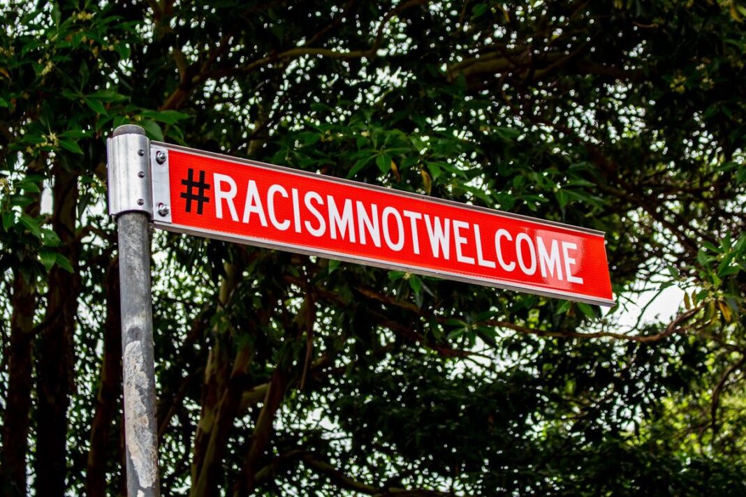 A council meeting last week supported a racism is not welcome signpost to go up on the corner of Crystal and Brighton streets. ﻿ (FacebookDarcy Byrne)_9NEWS
