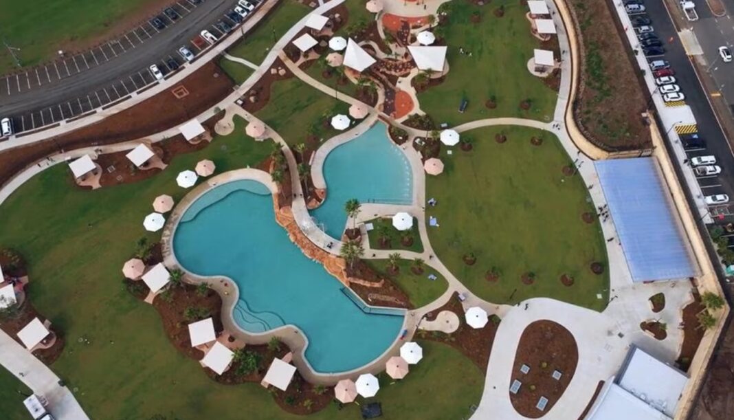 A Sydney council will begin charging swimmers to use the Billabong Parklands from October 1. Picture Campbelltown City Council_news.com.au