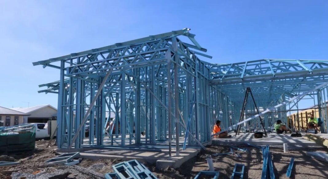 One of the steel framed homes the builder inspected in Brisbane. Picture_YouTube_Matt Risinger_news.com.au