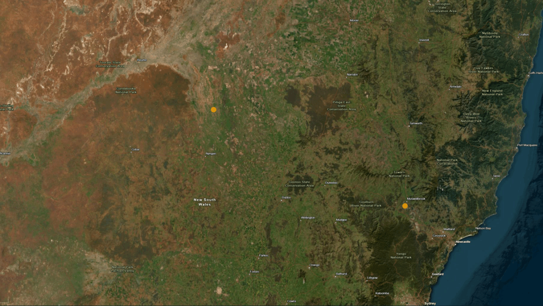 The quakes occurred just hours apart and in two different parts of the state. (Earthquakes@GA)