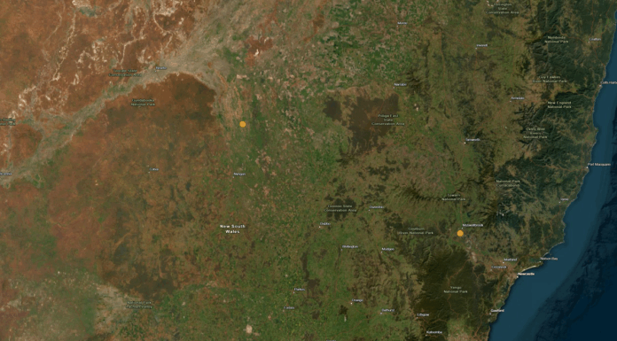 호주 NSW, 하룻밤 사이 두 차례 지진 발생 The quakes occurred just hours apart and in two different parts of the state. (Earthquakes@GA)